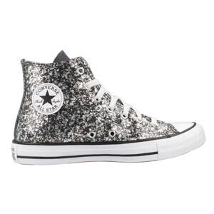 NWT Converse Unisex Big Kid Chuck Taylor All Star Glitter Sneaker, Black 6 US
